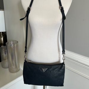 Authentic Prada Navy blue crossbody bag